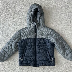 Kids Columbia puffer jacket with hoodie, XXS (4-5yrs)